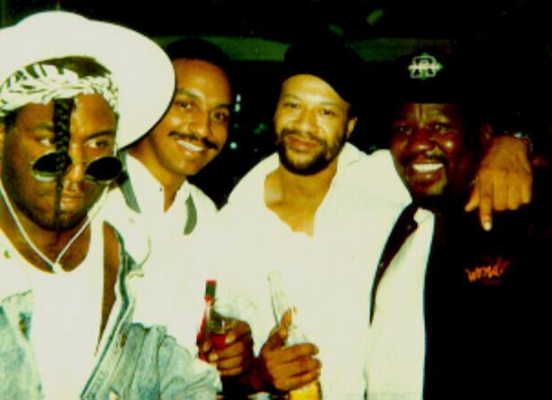 '' BASS SUMMIT ''....Me, Byron Miller,  Allen McGrier, &  Nathan Watts  in L.A.    ('87)